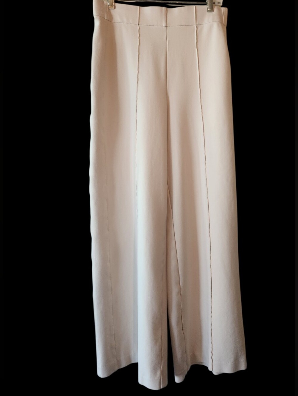 Jones & Co. Jones New York Cream/Ivory Stretch Travel Pants Ladies Large EUC $19